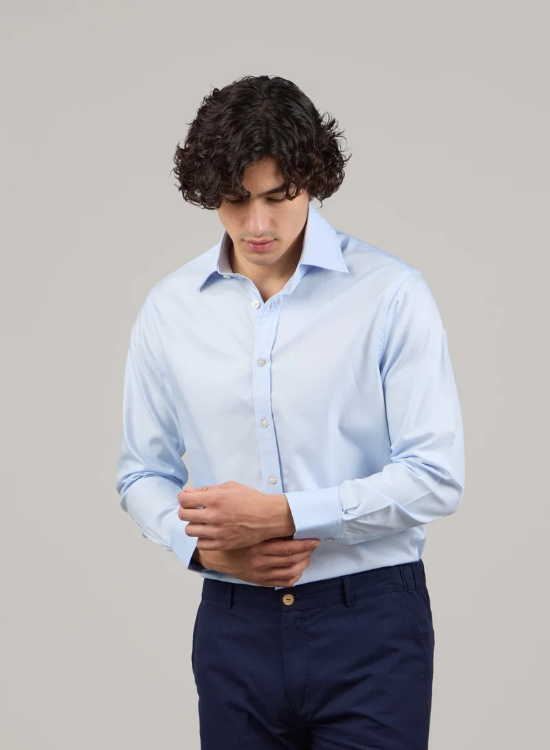 Just Nature Light Blue Classic Fit Formal Shirt for Men | Best Price UAE