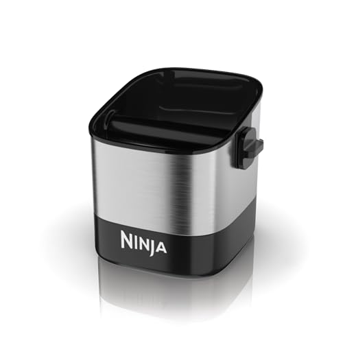Ninja Luxe Café Knock Box, Accessories for Espresso Machine, Easy & Mess-Free Puck Disposal, Coffee & Espresso Grounds, Non-slip Base, Removable Bar, Holds 10 Double Shot Pucks, XSKKNOCKBOX - Image 1