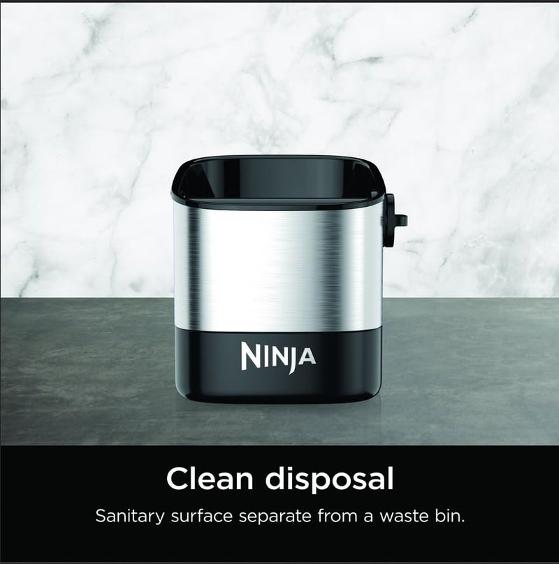 Ninja Luxe Café Knock Box, Accessories for Espresso Machine, Easy & Mess-Free Puck Disposal, Coffee & Espresso Grounds, Non-slip Base, Removable Bar, Holds 10 Double Shot Pucks, XSKKNOCKBOX - Image 3