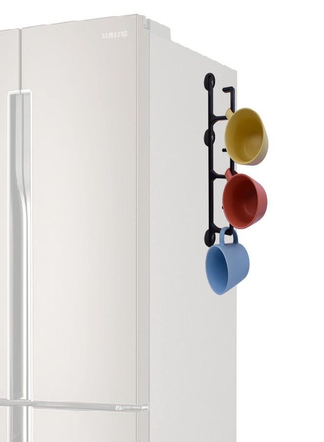 واي واي اس تي حامل أكواب قهوة مغناطيسي عمودي ضيق الزاوية من YYST، خطافات حامل أكواب لأكواب القهوة وأكواب الشاي على الثلاجة، إلخ (1) - Image 3