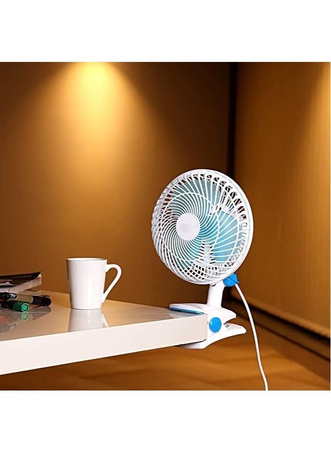 GENNEXT Mini table Fan White/ Blue - Image 2