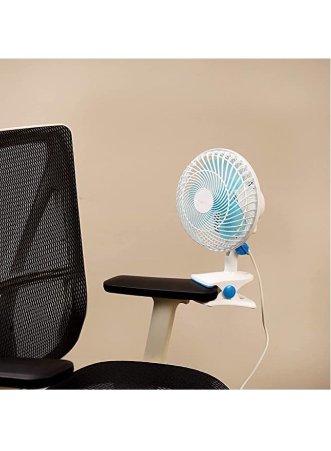 GENNEXT Mini table Fan White/ Blue - Image 3