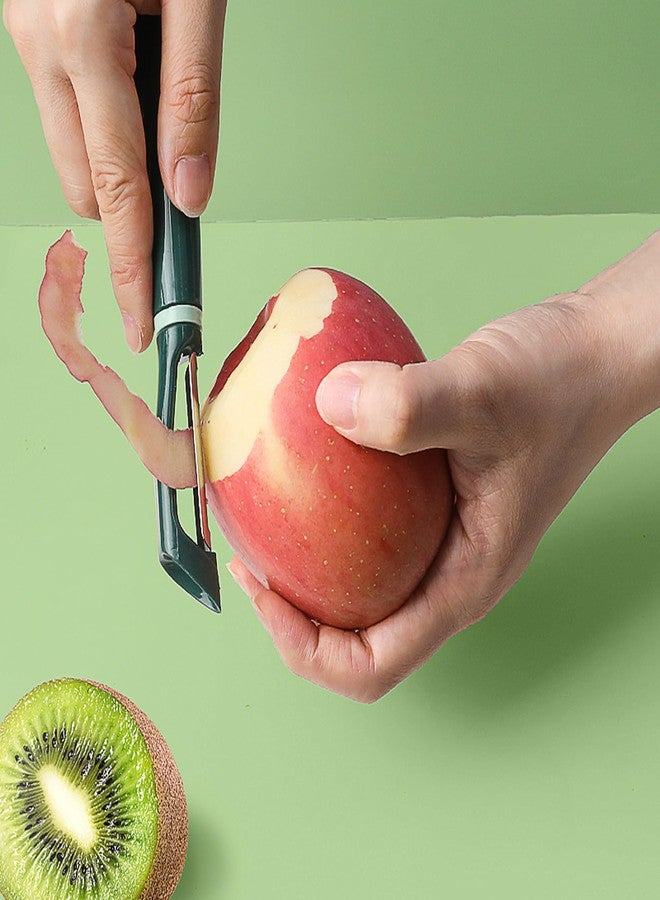 Garkup 10 Pack Vegetable Potato Peeler for Kitchen,Ergonomic Soft-Touch Handle-Black (Aquamarine, 10 Pack) - Image 2