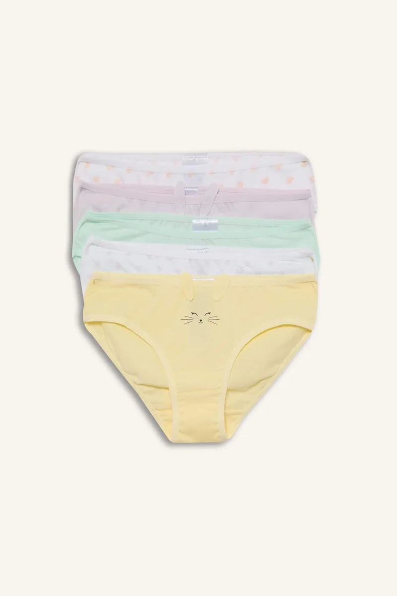 ديفاكتو Girl Animal Print 5 Piece Panties