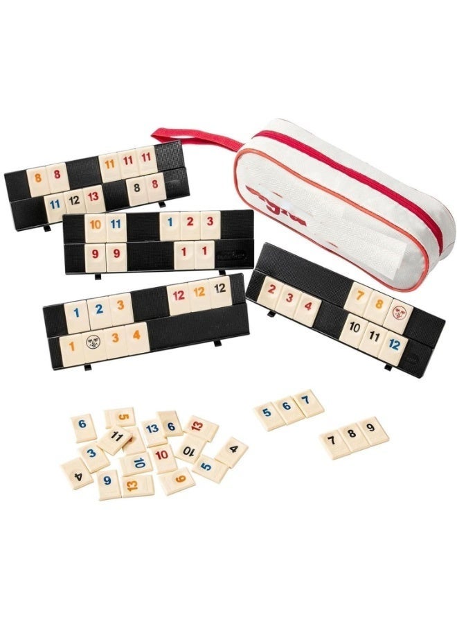 Arabest Classic Rummy Tile Game, Travel Rummikub Game, More Tiles and More Players for More Fun, Travel Game for 2-4 People, Simple and Easy to Operate - Image 1