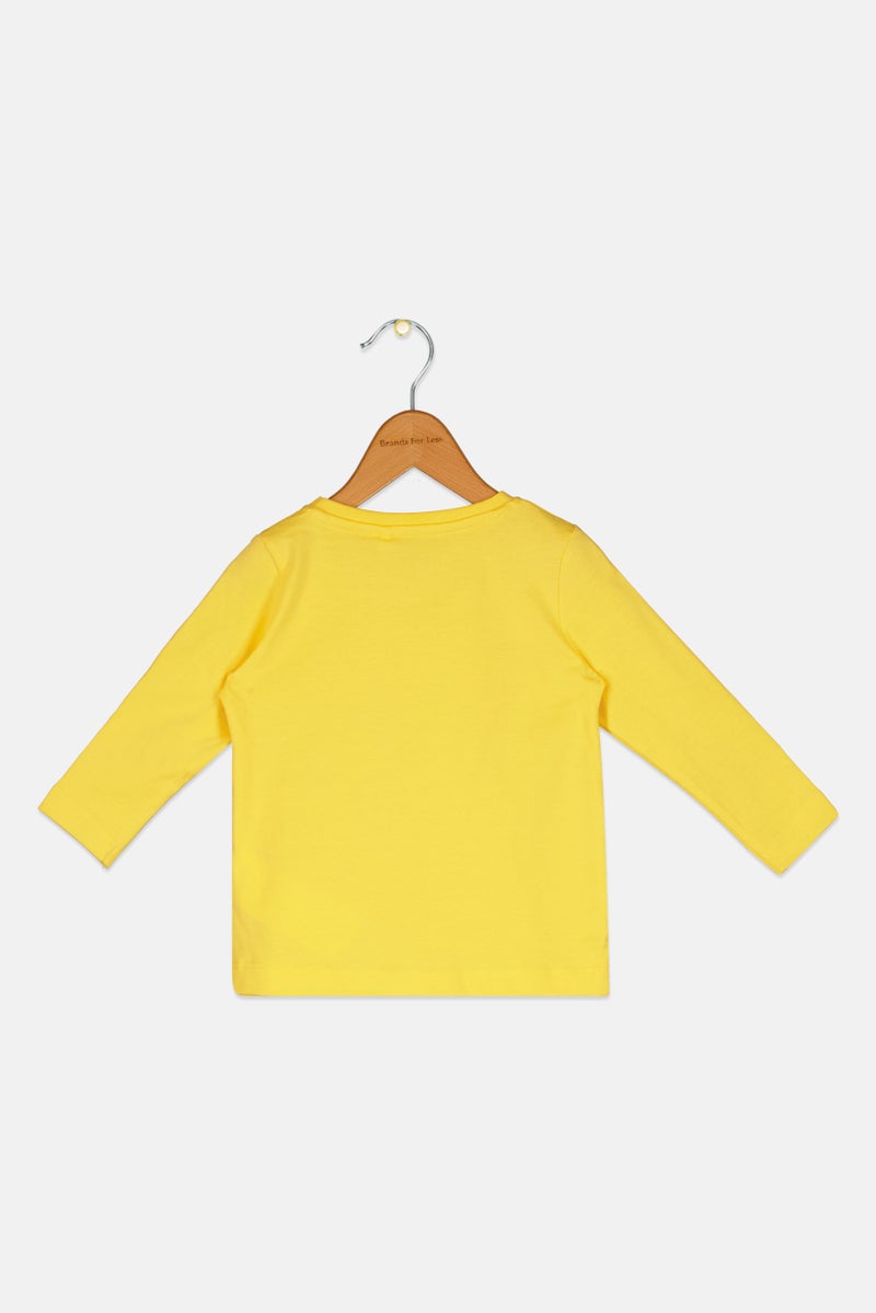 NAME IT Basic Needs x Name It Toddlers Girl Graphic Print Long Sleeve Top, Yellow - Image 2