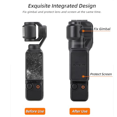 FSIDIWT Pocket 3 Protective Case Cover for DJI Osmo Pocket 3, Gimbal Protector Lens Screen Protective Cover for DJI Pocket 3 Accessories - Image 2