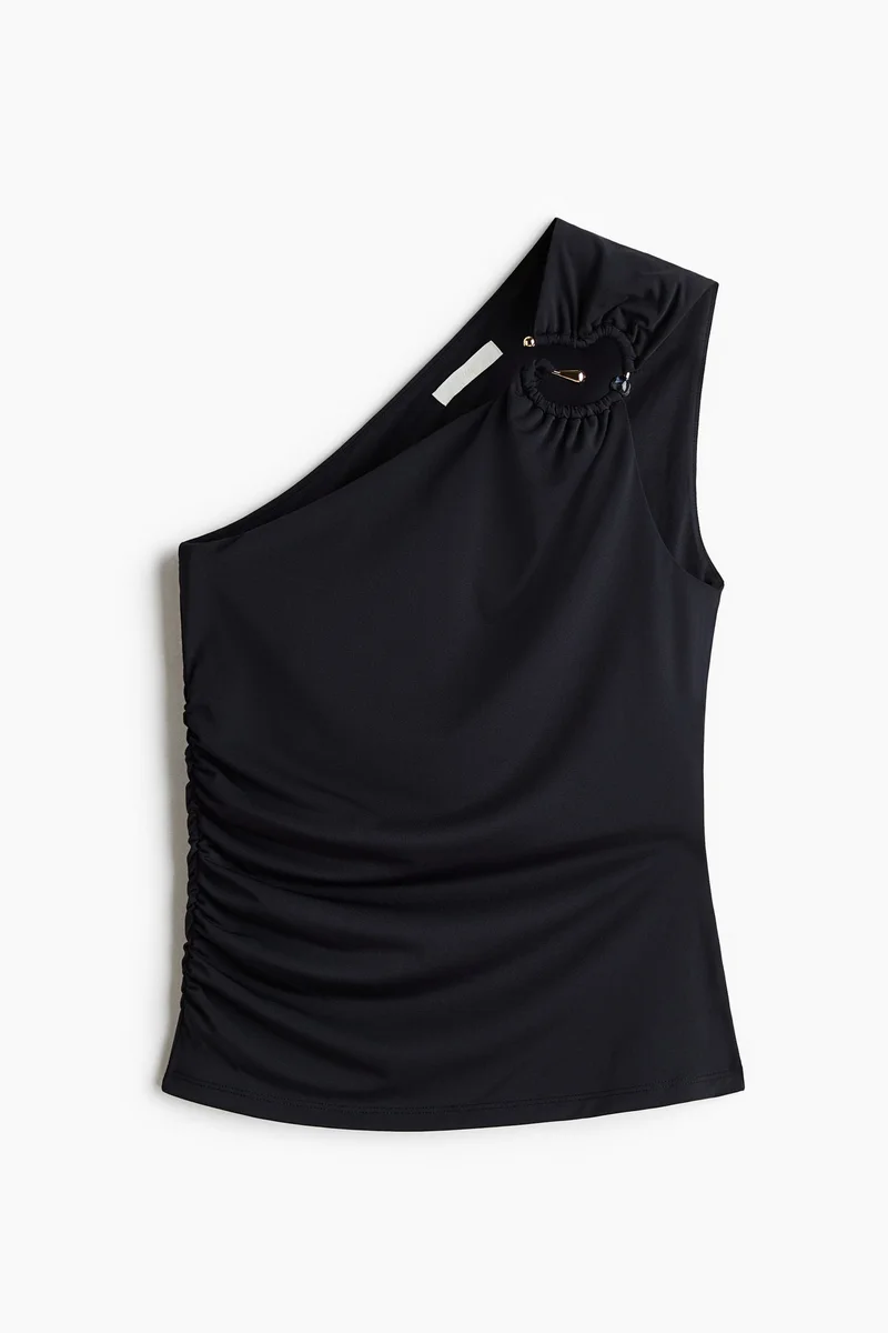 H&m Draped one-shoulder top