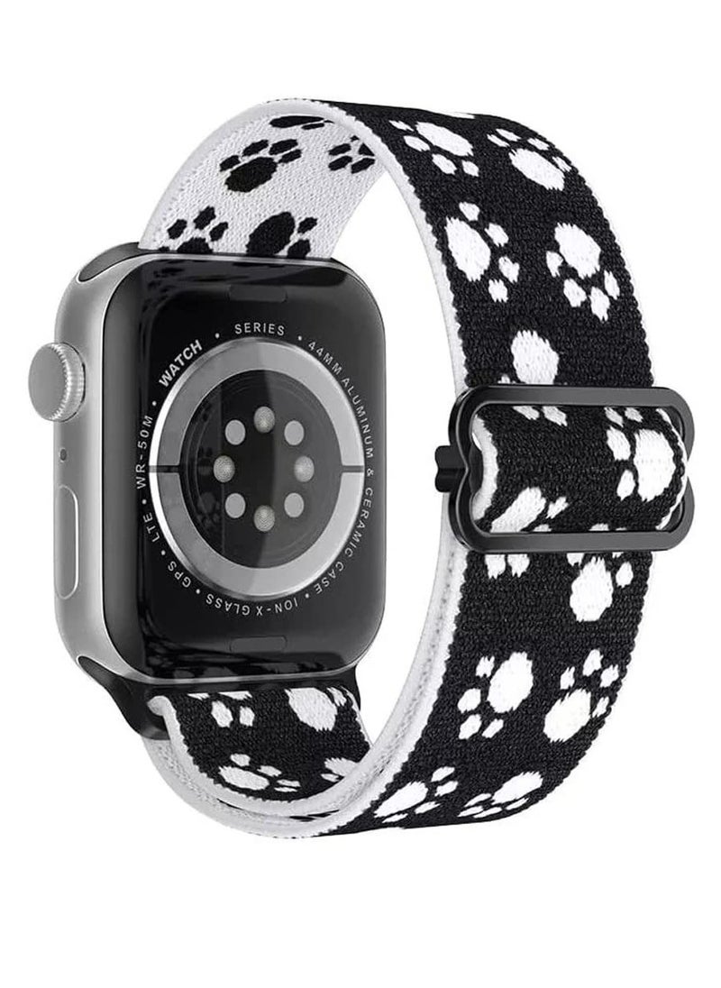 Generic - Nylon Solo Loop Stretchy Straps For Apple Watch Band 49mm 45mm 44mm 42mm, Elastic Wristbands Strap for iwatch Ultra/Ultra 2 Series 9 8 7 6 5 4 3 2 1 SE 2 SE - Image 1
