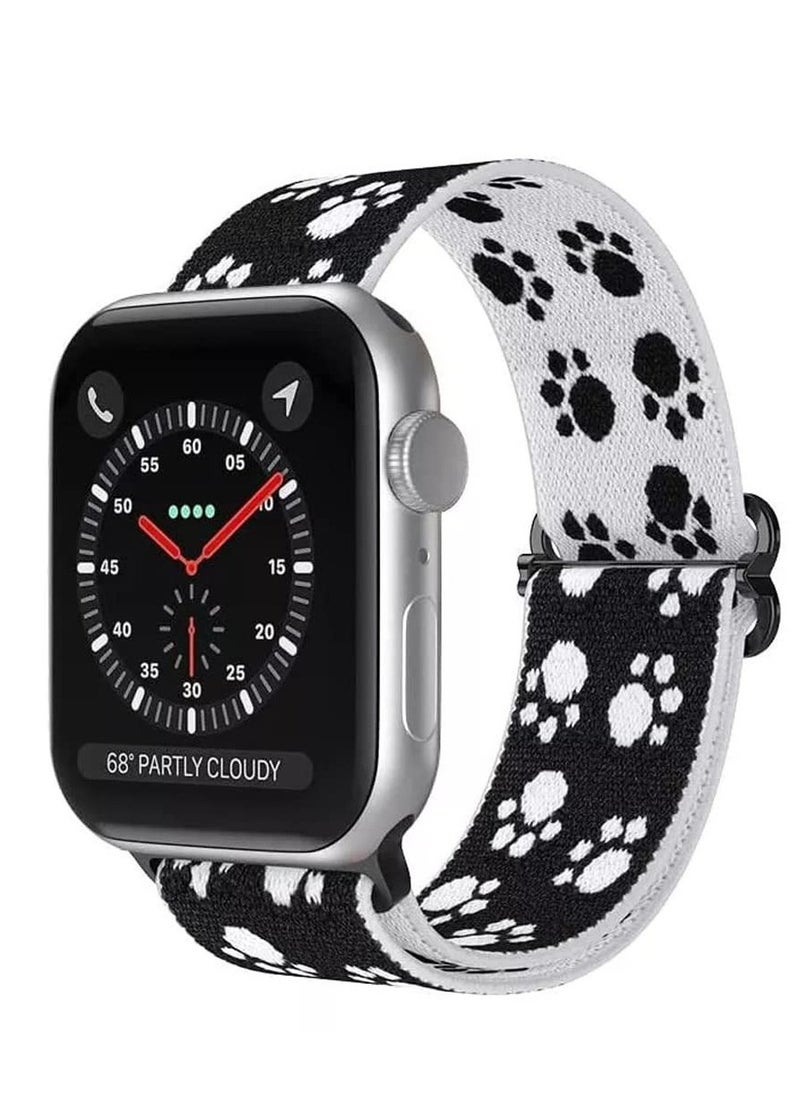 Generic - Nylon Solo Loop Stretchy Straps For Apple Watch Band 49mm 45mm 44mm 42mm, Elastic Wristbands Strap for iwatch Ultra/Ultra 2 Series 9 8 7 6 5 4 3 2 1 SE 2 SE - Image 1