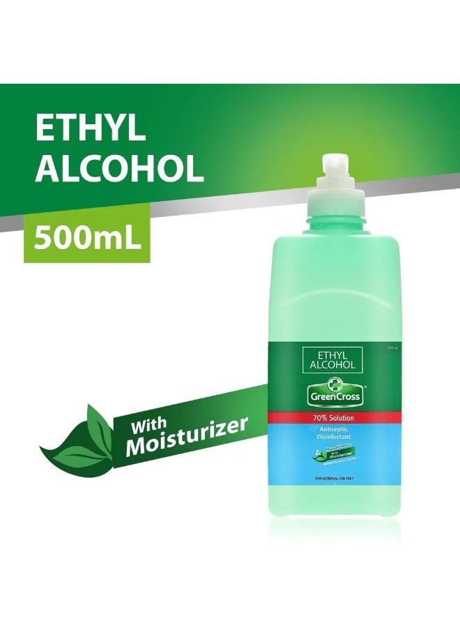 Green Cross Ethyl Alcohol 70% Solution With Moisturizer - 500ml