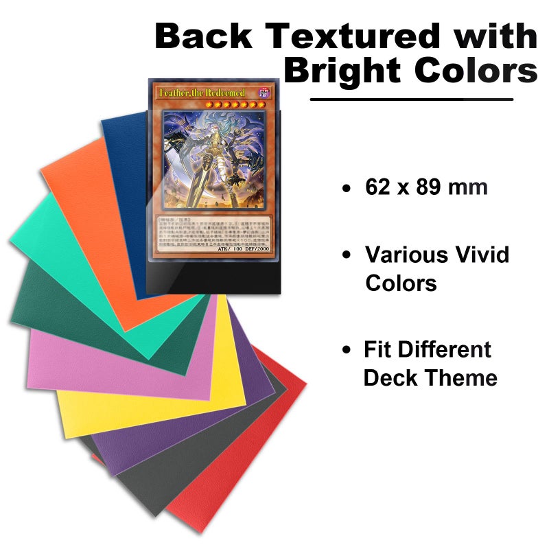 Fabmaker Black Yu-gi-oh Card Sleeve 200 Pack, Japanese Small Card Sleeves 62x89mm, Back Textured Perfect Shuffling, Protect Your Japanese Sized Trading Cards Kpop Photocard Never Tear - Image 5