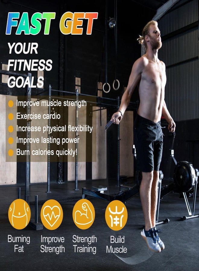 Emazerom Jump Rope for Women Men Kids, Adjustable Skipping Rope with Ball Bearings, Professional Jumping Rope with Foam Handles, Tangle-Free Rapid Speed Jump Ropes for Fitness Workout Boxing Exercise - Image 5