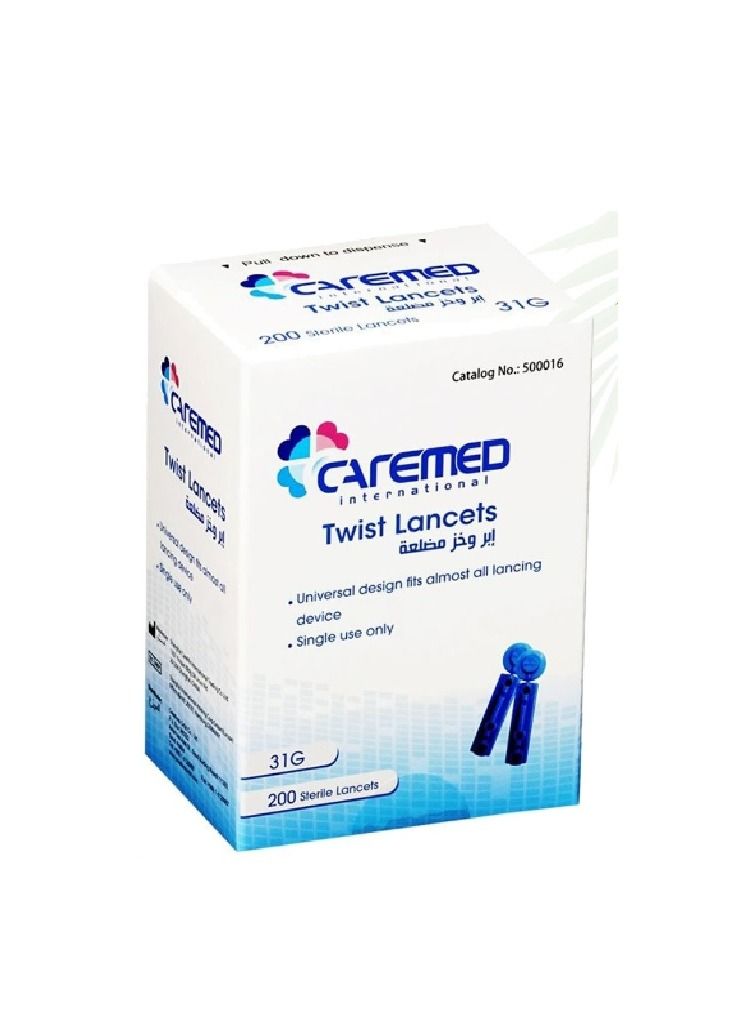 200-pieces of Sterile Twist Lancets Suitable for All Lancing Devices