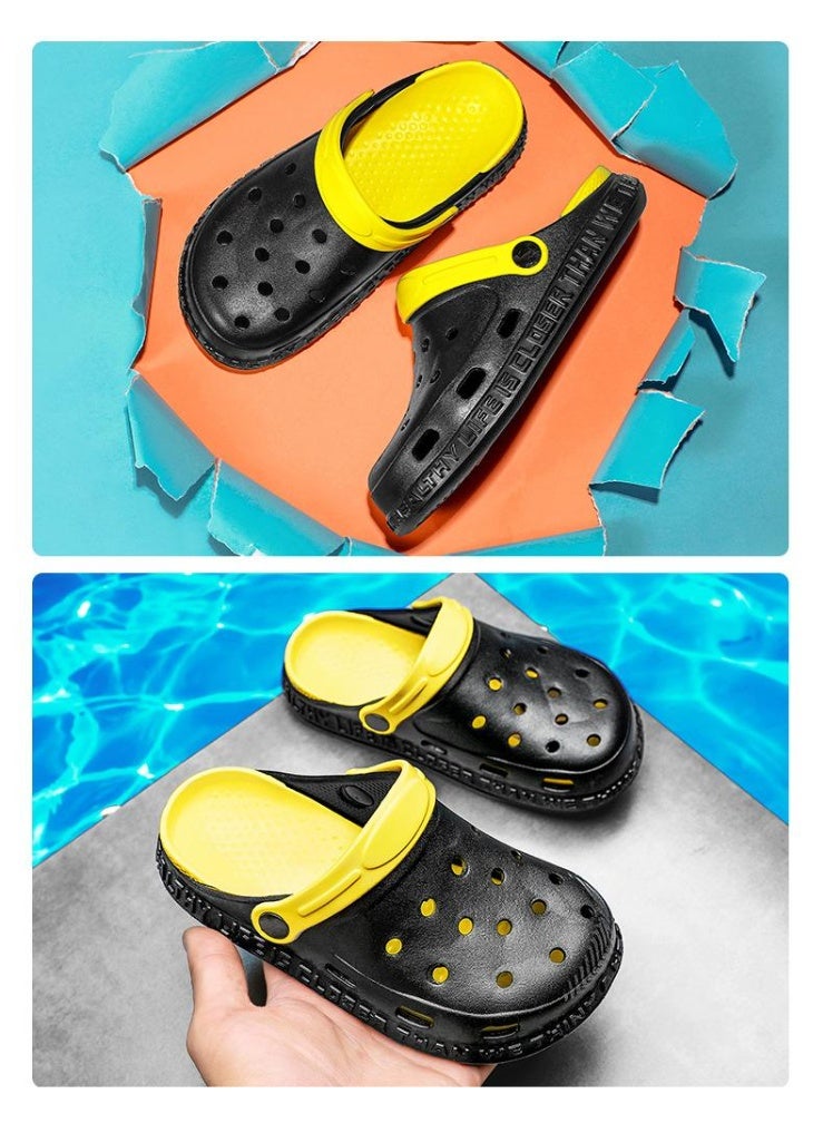 NIBEMINENT Kids Summer  Boys Girls Sandals Flat Heel Parent-child Beach No-Slip Slippers Children Garden Shoes  - Image 2