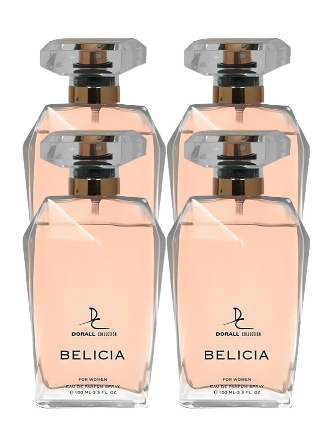 DORALL COLLECTION 4 Pieces Belicia Perfume For Women 100ml EDP - Image 1