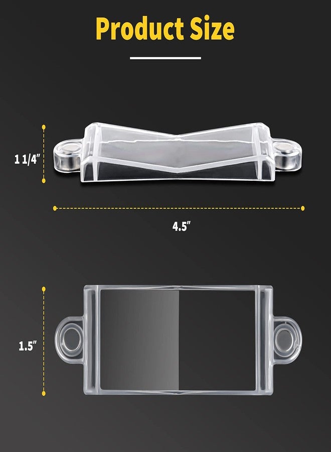 PSZEZNZ Magnetic Light Switch Guard Cover- PSZEZNZ Light Switch Outlet Covers for Flat Modern Wall Switches-Child Safety Protection(Clear,4 Piece) - Image 4