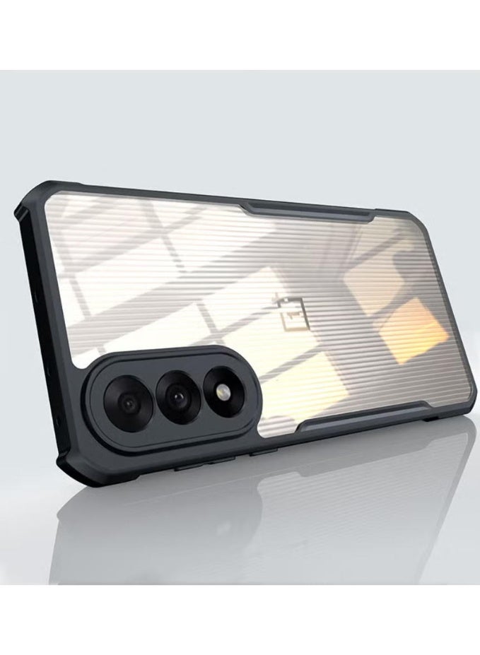 SanHu for OnePlus Nord 5 5G Case, Ultra Thin Lightweight, Soft TPU Bumper, Acrylic Clear Back Cover OnePlus Nord 5 5G, Black - Image 2