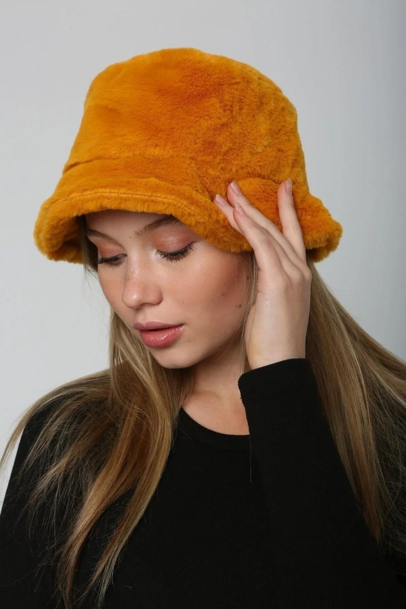 Saria Moda Saria Fashion Plush Bucket Hat  - Image 1
