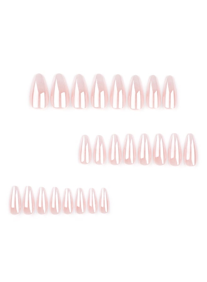 24 pieces of gradient color wearable nails, the style is versatile, removable, does not damage the nails, suitable for girls' finished nails - Image 3