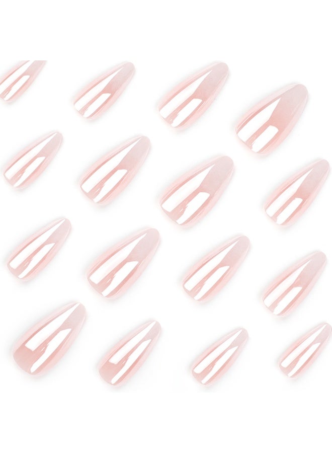 24 pieces of gradient color wearable nails, the style is versatile, removable, does not damage the nails, suitable for girls' finished nails - Image 2