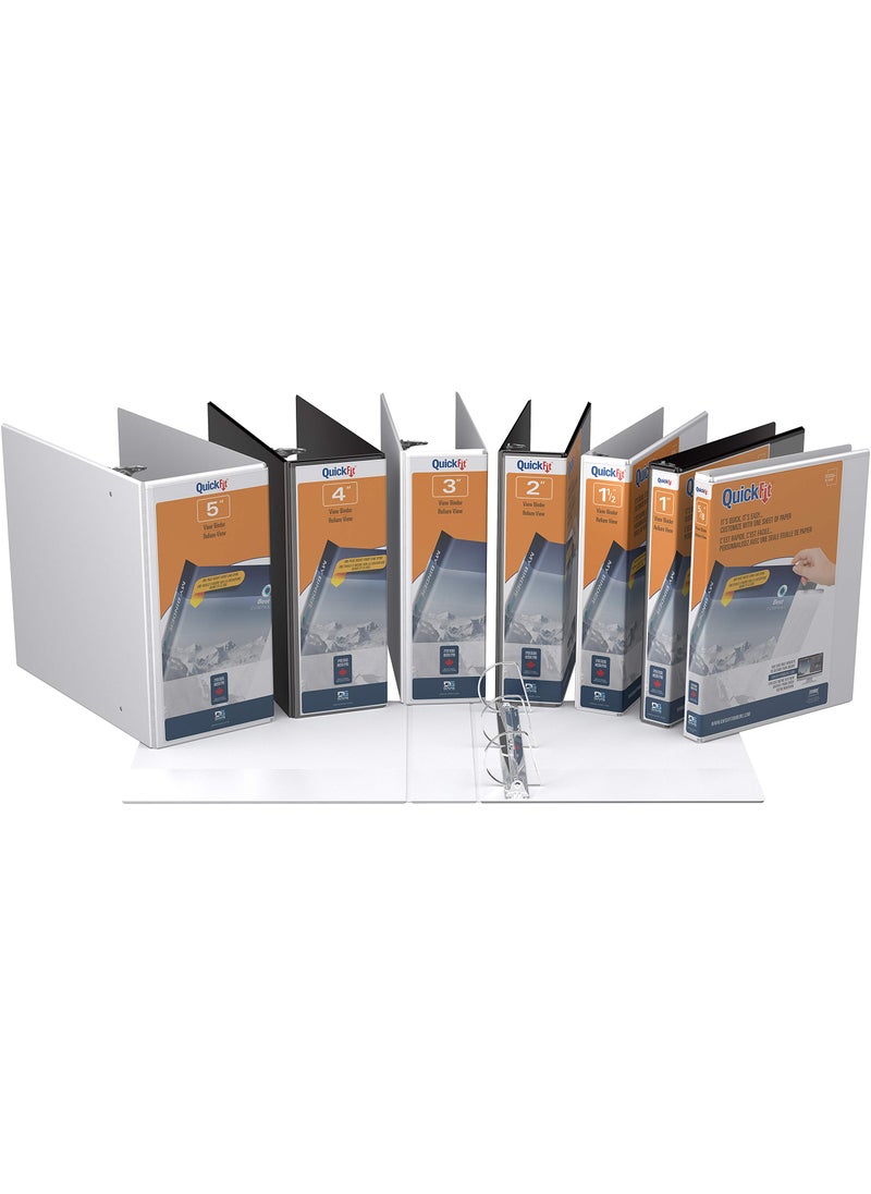QuickFit QuickFit Quick Fit D-Ring View Binders (Stride), White, 4 Inch (87060)  - Image 5