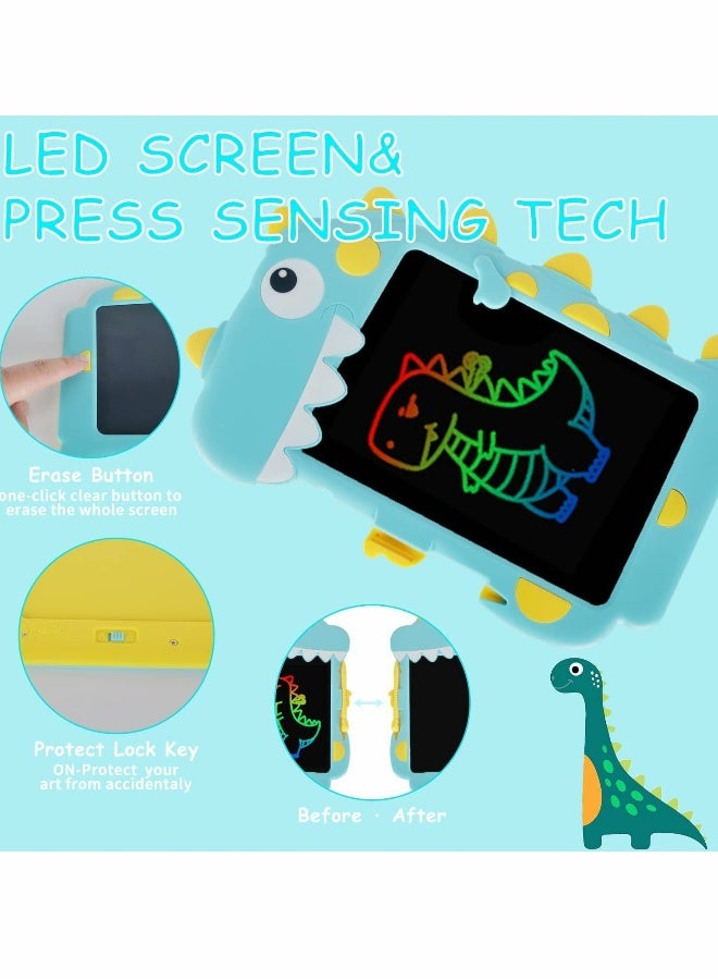 LCD Writing Tablet for Kids, Portable Electronic Drawing Board, Cute Dinosaur Shape LCD Writing Pad, 8.5 Inch Light with Lock Function Erasable Electronic Doodle Gift for Boy Girl - Image 2