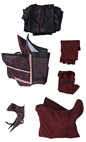 Cosplay.fm Cospaly.fm Women’s Heroine Sleeveless Coat Cosplay Costume with Outer Skirt and Long Gloves (L) - Image 5