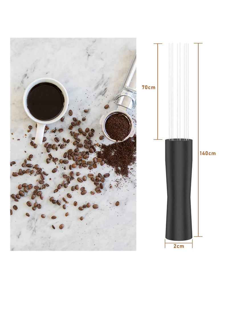 KASTWAVE Espresso Coffee Stirrer, Tool Espresso Auxiliary, Espresso Tamper Professional Barista Hand Distribution Tool Stainless Steel Needle Type Distributor  - Image 3