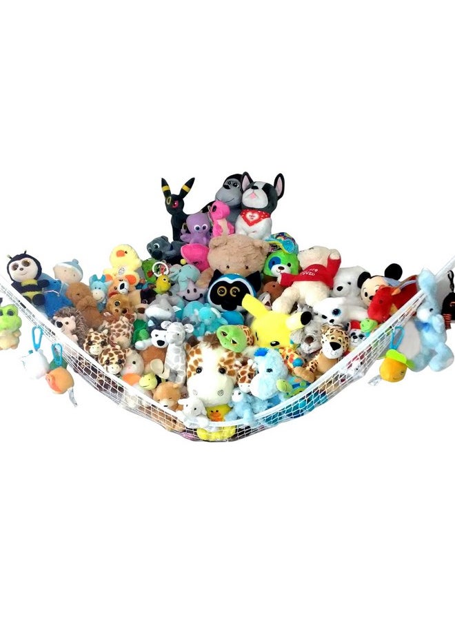 Prince Lionheart Jumbo Hammock For Stuffed Animals - Large Toy Hammock Storage For Toys And Stuffed Animals Net Ideal For Corners, Storage For Stuffies, Plushies, Squishmallows, And More  - Image 1