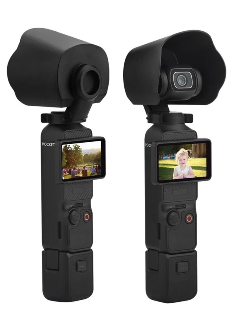 Lens Hood for DJI Osmo Pocket 3 | Anti-Glare Sunshade Cover | Lightweight 12.8g - Image 1