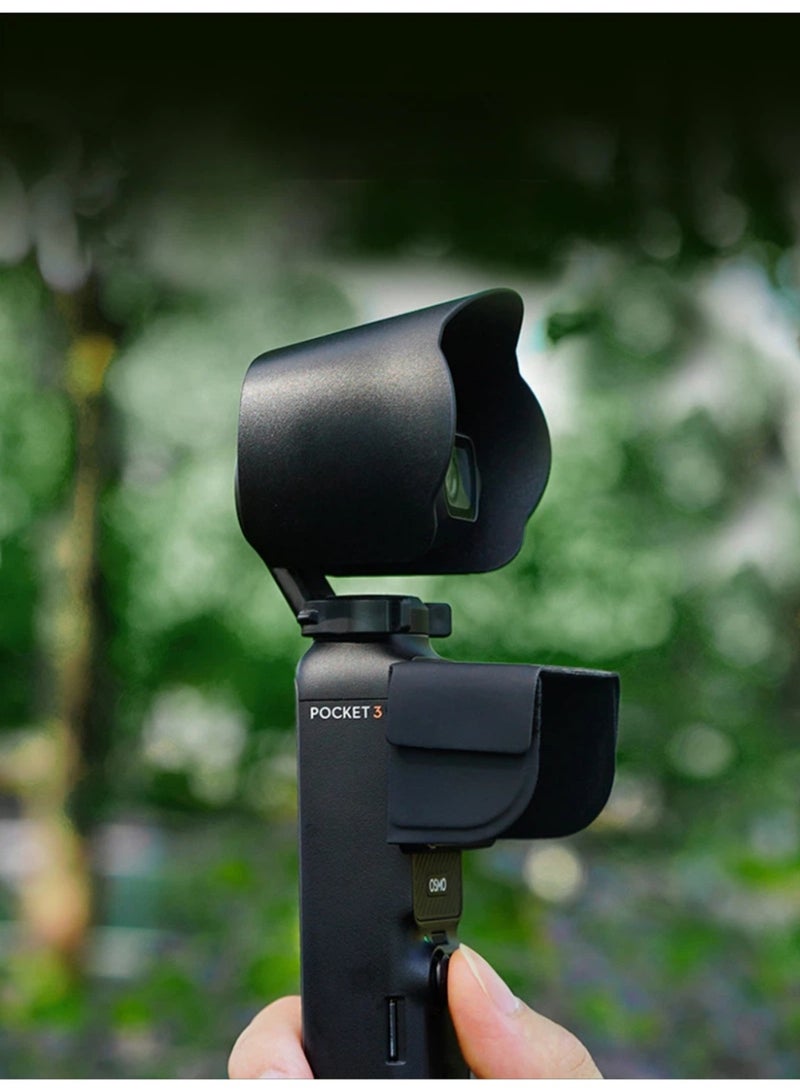 Lens Hood for DJI Osmo Pocket 3 | Anti-Glare Sunshade Cover | Lightweight 12.8g - Image 3