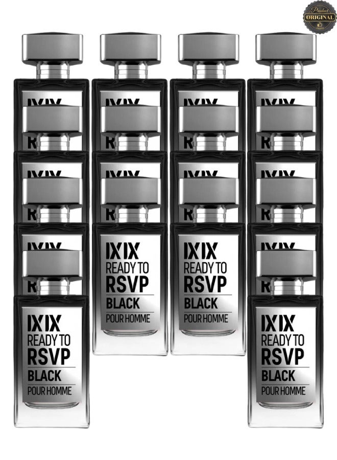 LUXEROM 14 Pieces IXIX Ready To Rsvp Black Perfume For Men 100ml EDP - Image 1
