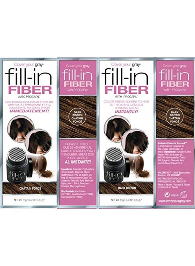 Cover Your Gray Pro Fill-In Fibers with Procapil - Dark Brown - Image 3