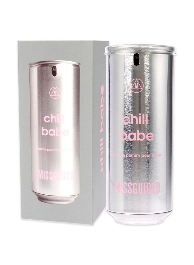 Missguided - Missguided Chill Babe - Chypre Floral Fragrance For Women - Opens With Notes Of Sorbet, Citruses And Pear - Middle Notes Of Rose, Cyclamen And Jasmine - Exotic Incense Fusion - Edp Spray - 2.7 Oz - Image 1