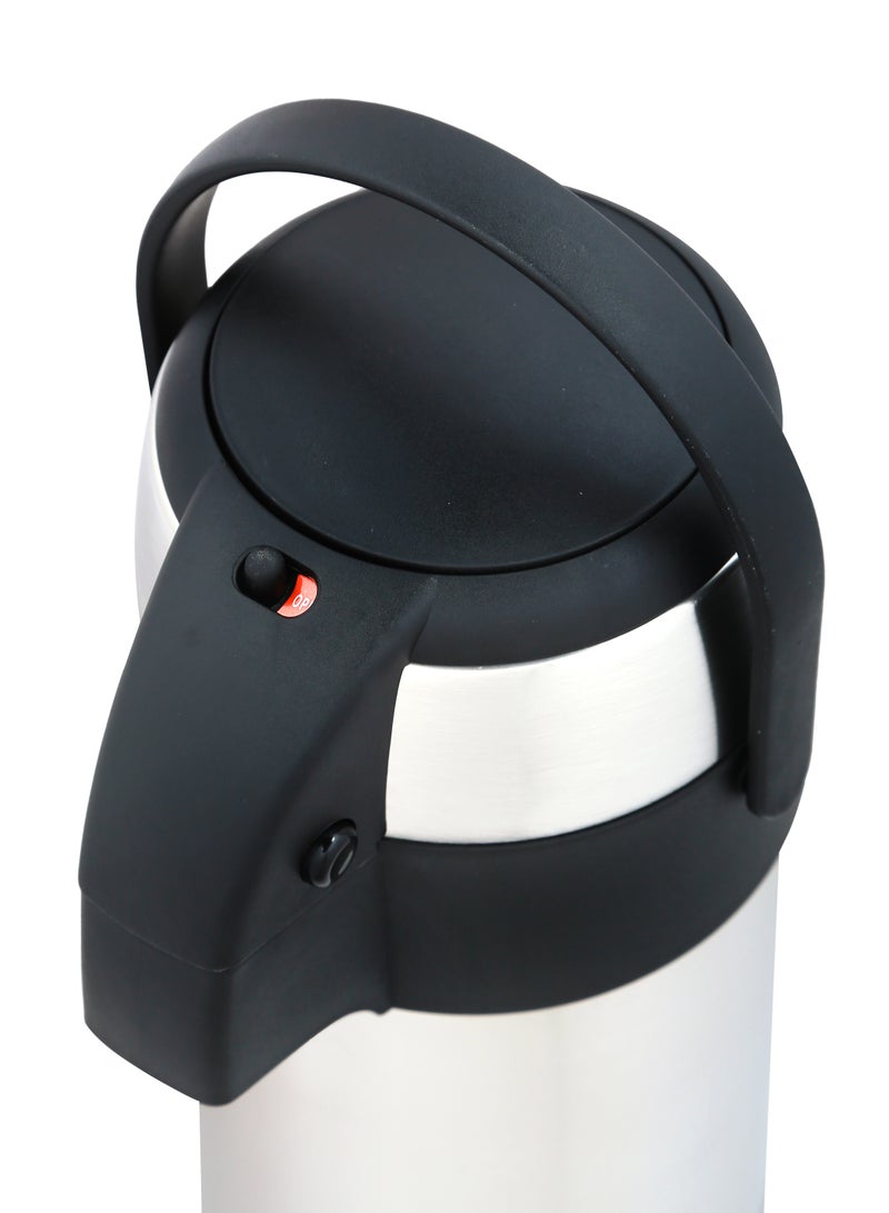 DOMEA Airpot Flask With Insulated Pump Action | Stainless Steel Leak Proof Thermal Flask| Hot And Cold Drink Dispenser | Perfect For Tea & Coffee | Portable, Keep 12 Hours Heat & 24 Hour Cold - Image 5