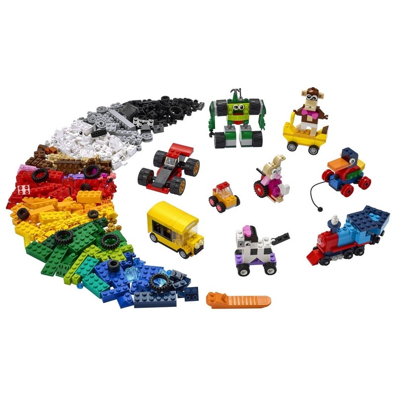 LEGO - Classic Stone Box with Wheels 653 Pieces - 11014 - Image 4