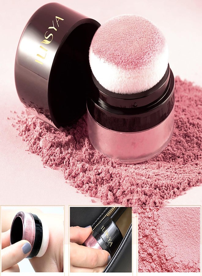 ROUSE Face Blush Powder Makeup Soft Mushroom Blush for Cheeks Long Lasting Makeup Powder Highlight - Matte Finish (Autumn Berry) - Image 4