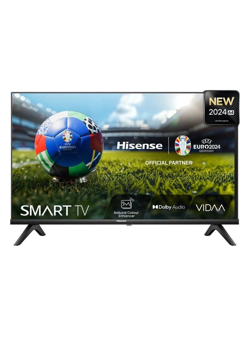 Hisense 32 Inch HD Smart LED TV With 60Hz, High Contrast, Natural Color Enhancer, Dolby Audio, VIDAA OS & AI Sport Mode 32A4N Black - Image 1