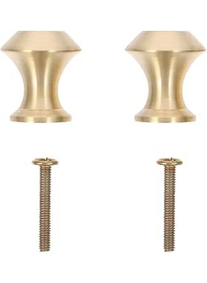 2pcs Brass Cabinet Handles Solid Copper Pulls For Kitchen Wardrobe Drawer Hardware - Image 1
