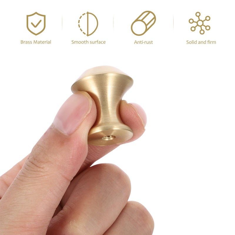 2pcs Brass Cabinet Handles Solid Copper Pulls For Kitchen Wardrobe Drawer Hardware - Image 5