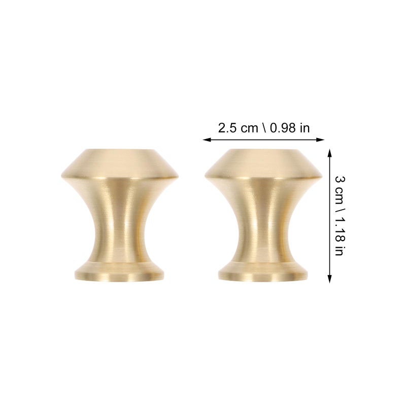 2pcs Brass Cabinet Handles Solid Copper Pulls For Kitchen Wardrobe Drawer Hardware - Image 3