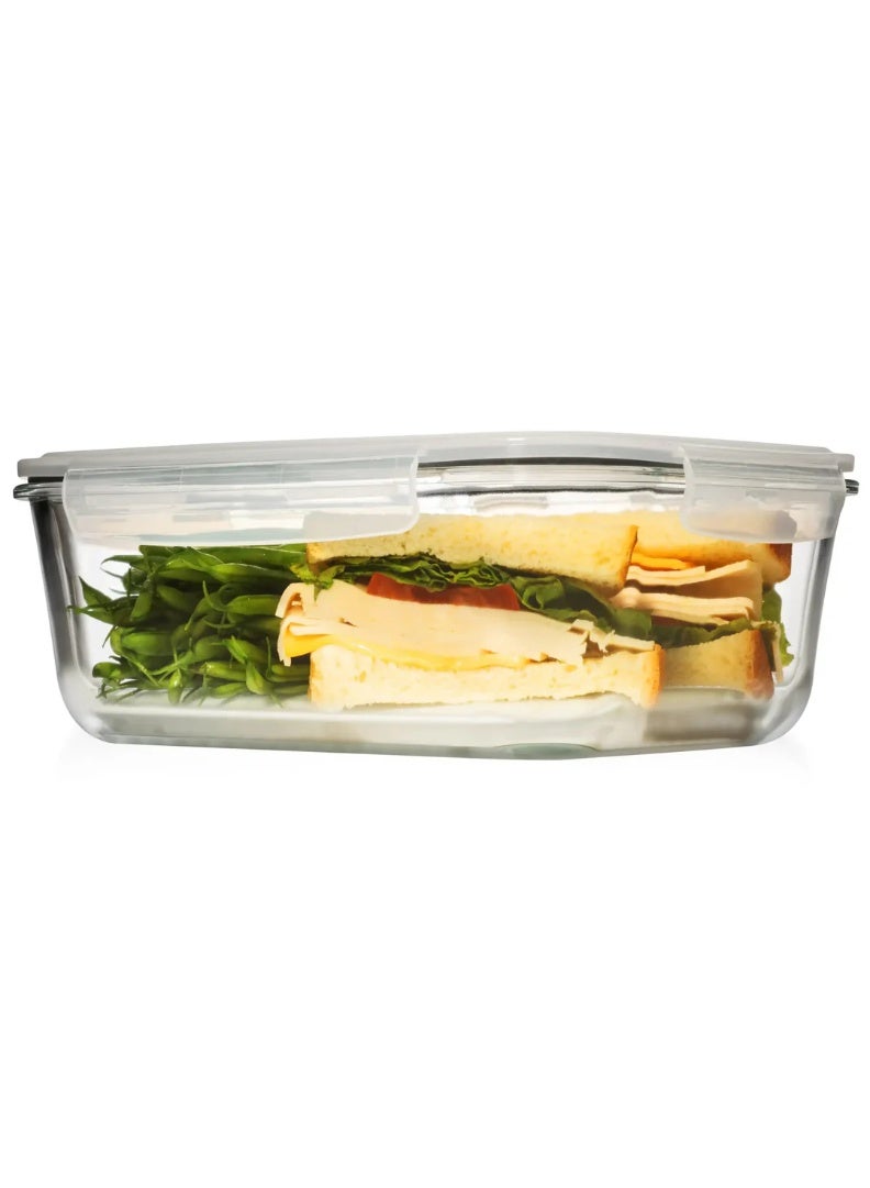 Toshionics Set of 2 Glass Food Containers with Airtight Lids – 1000 ml Each - Image 3