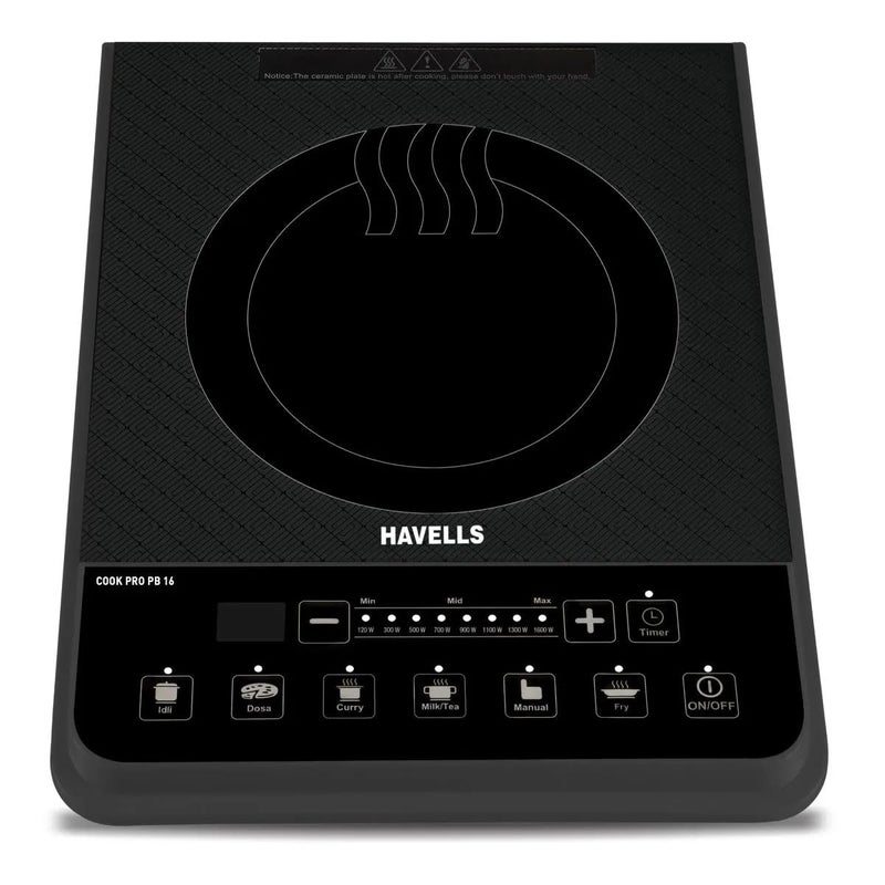 Havells هافيلز موقد الحث الكهربائي إيفو كوك بي بي16 1600 واط (ضمان 3 سنوات، أسود) - Image 4