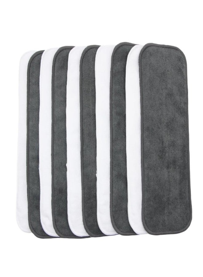 Asenappy Microfiber Inserts for Cloth Diapers (10pcs-White&Grey Inserts) - Image 4