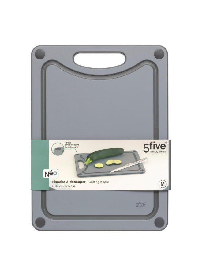 Five Simply Smart Neo Rectangular Cutting Board Grey 37 x 27.5 cm 190095A - Image 5