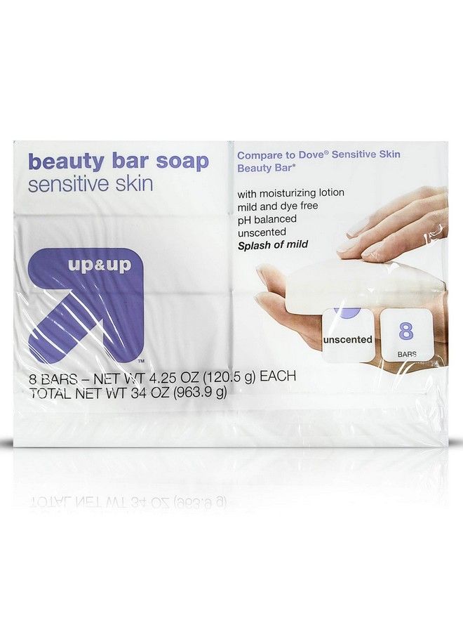 Up & Up Moisturizing Bar Effectively Washes Away Bacteria 8 Pack Bar Soap (Sensitive Skin) - Image 2