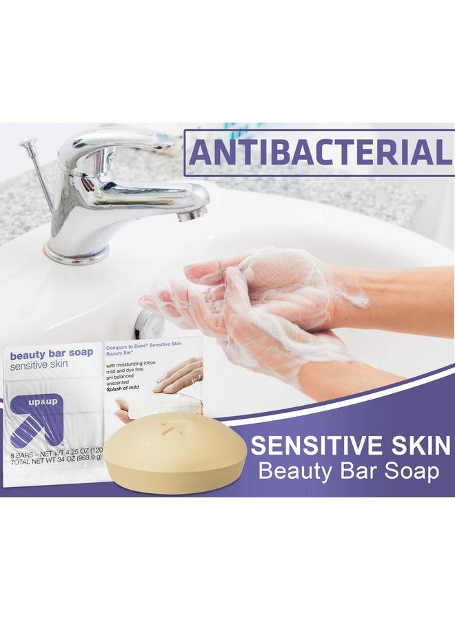 Up & Up Moisturizing Bar Effectively Washes Away Bacteria 8 Pack Bar Soap (Sensitive Skin) - Image 3