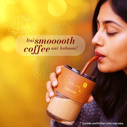 CONTINENTAL COFFEE Gift Box Hamper Set | Continental Speciale Vanilla & Caramel Flavoured Coffee Powder 50gm Jar | Premium Tumbler 350ml | Stainless Steel Electric Handheld Frother | Festival Gift | Diwali Gift Box - Image 5
