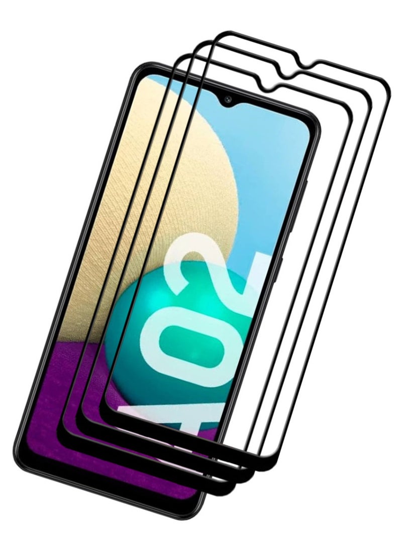 ACLIX 3 Pieces Antistatic ESD Dustproof Premium Quality High Definition Tempered Glass Screen Protector Designed For Samsung Galaxy A02 - Image 1